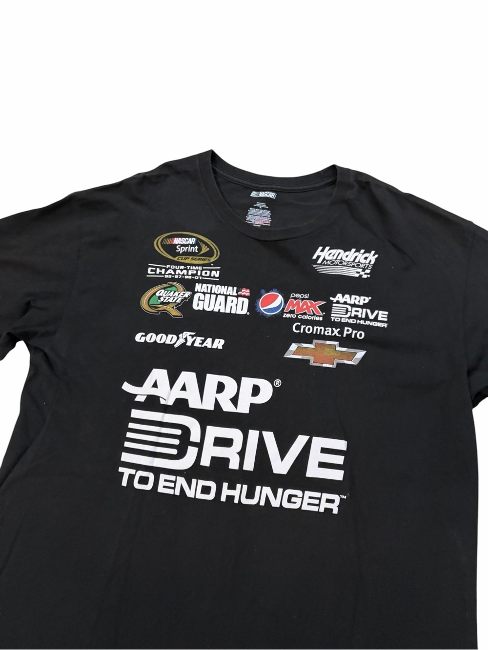NASCAR Jeff Gordon Sponsor Racing Shirt Men’s XL Black Double Sided Goodyear